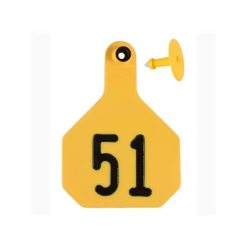 Ytex 4 Star Large Cattle Id Ear Tags Yellow Numbered 51-75