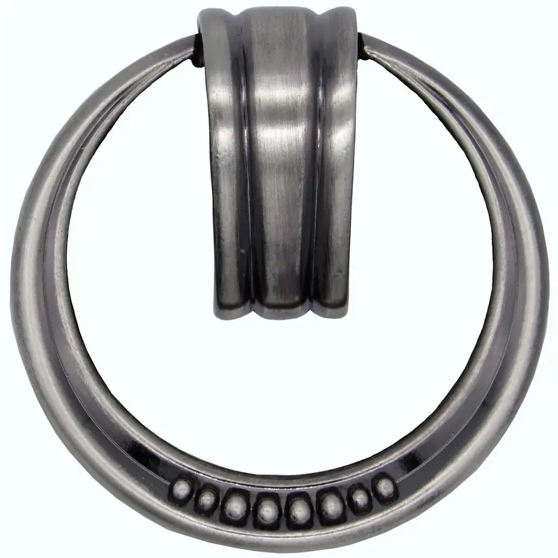 Beaded Elegance Ring Pull Satin Nickel Oxide