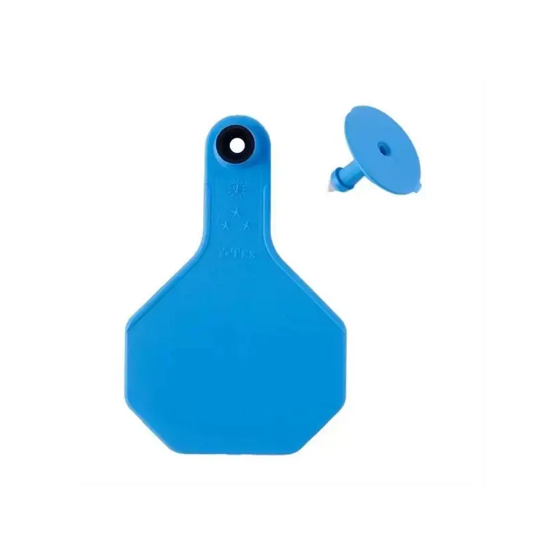 Y-Tex 3 Star Medium Blank Cattle Ear Tags 25 Count Blue