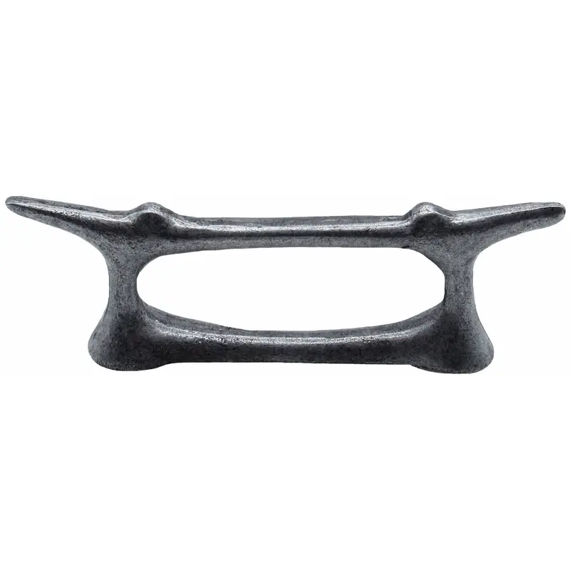 Boat Cleat Pull 2-15/16" Center Pewter Oxide