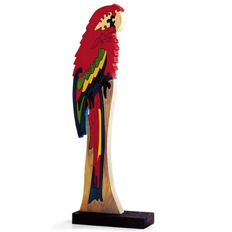 Downloadable Woodworking Project Plan to Build Scrollsawn Brilliant Birds Puzzle