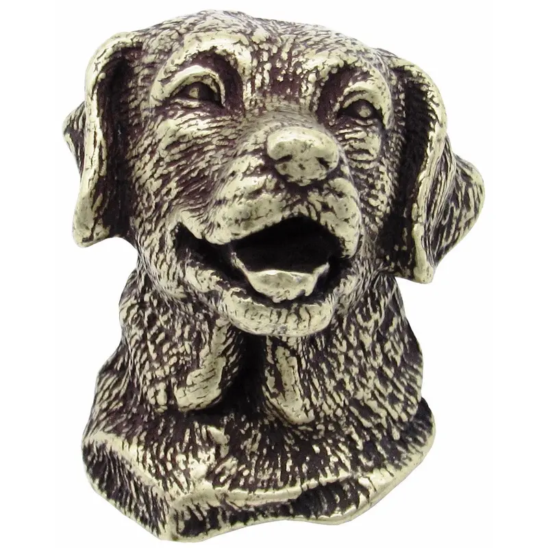Golden Retriever Knob Brass Oxide