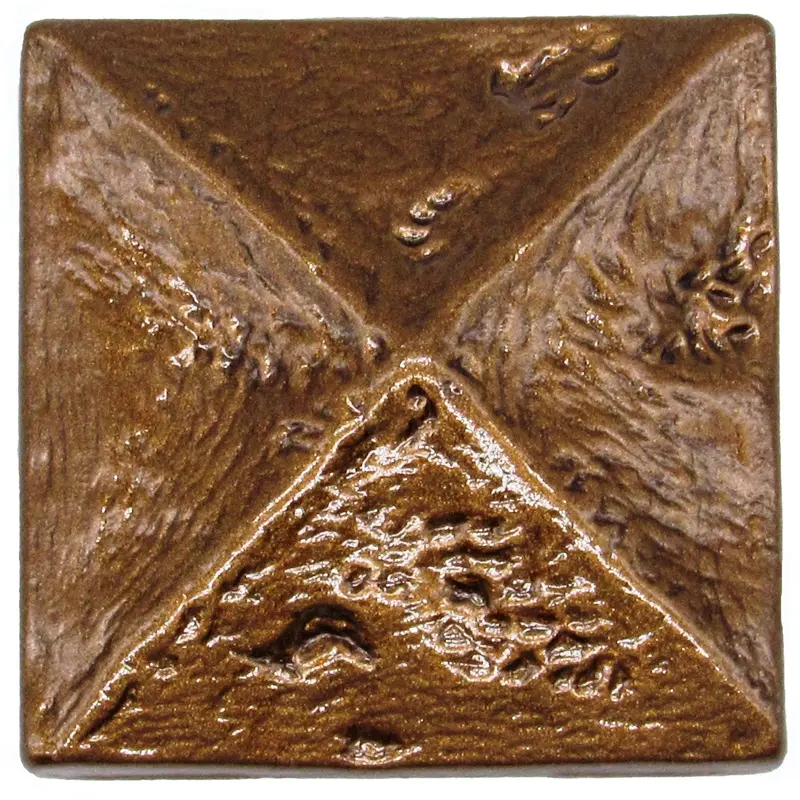 Rustic Pyramid Knob Lux Bronze