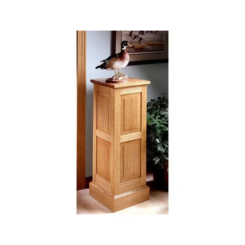 Woodworking Project Paper Plan to Build Panel-and-Frame Pedestal