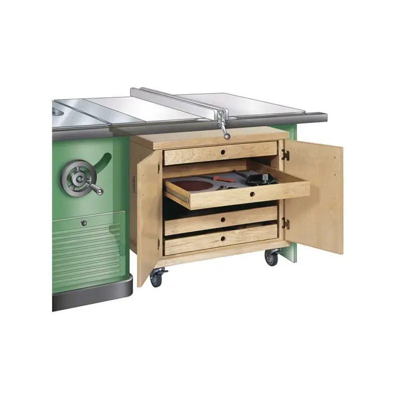 Woodworking Project Paper Plan to Build Tablesaw Accessories Cabinet