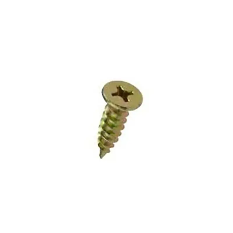 #10-15 x 16mm Flat Head-Needle Pt Screw Phillips Dr Z-Yellow  - Box of 1000