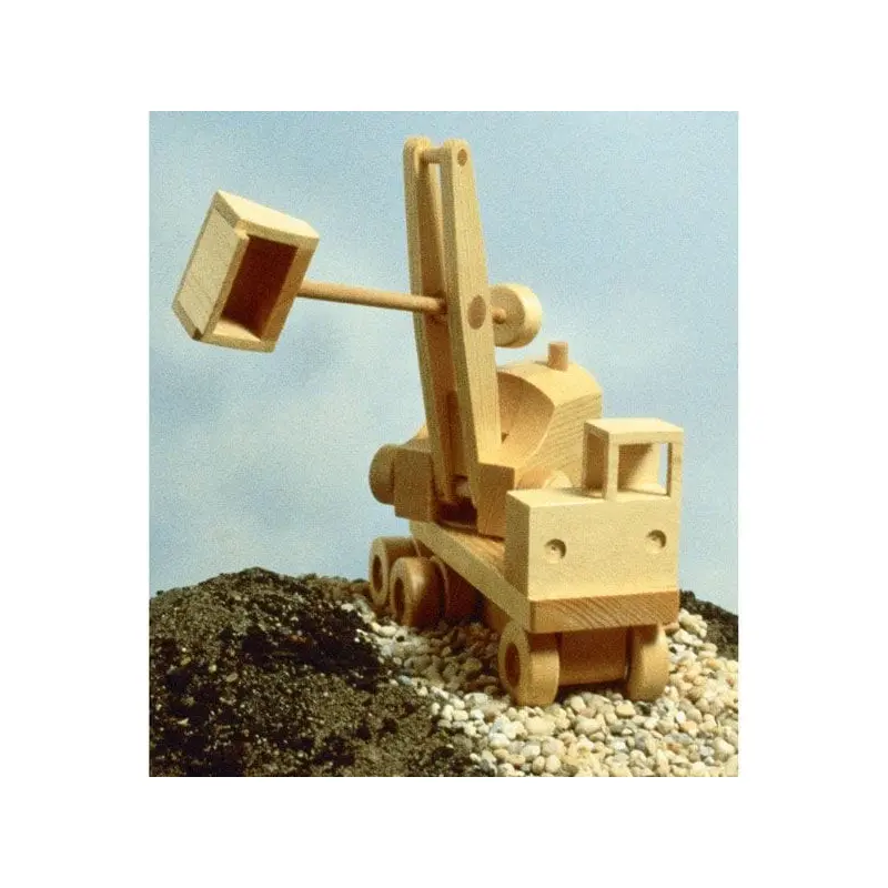 Woodworking Project Paper Plan to Build Excavator (Steam Shovel)