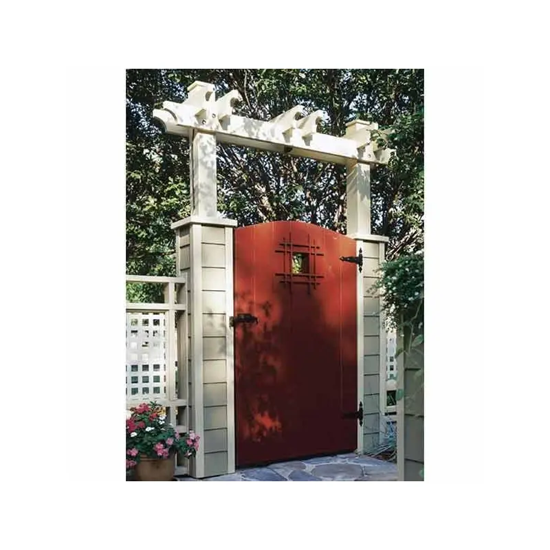 Woodworking Project Paper Plan to Build Grand Entrance Garden Gate