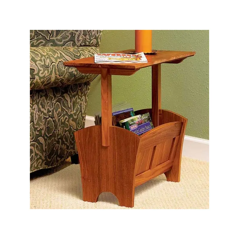 Woodworking Project Paper Plan to Build Magazine Rack/Table