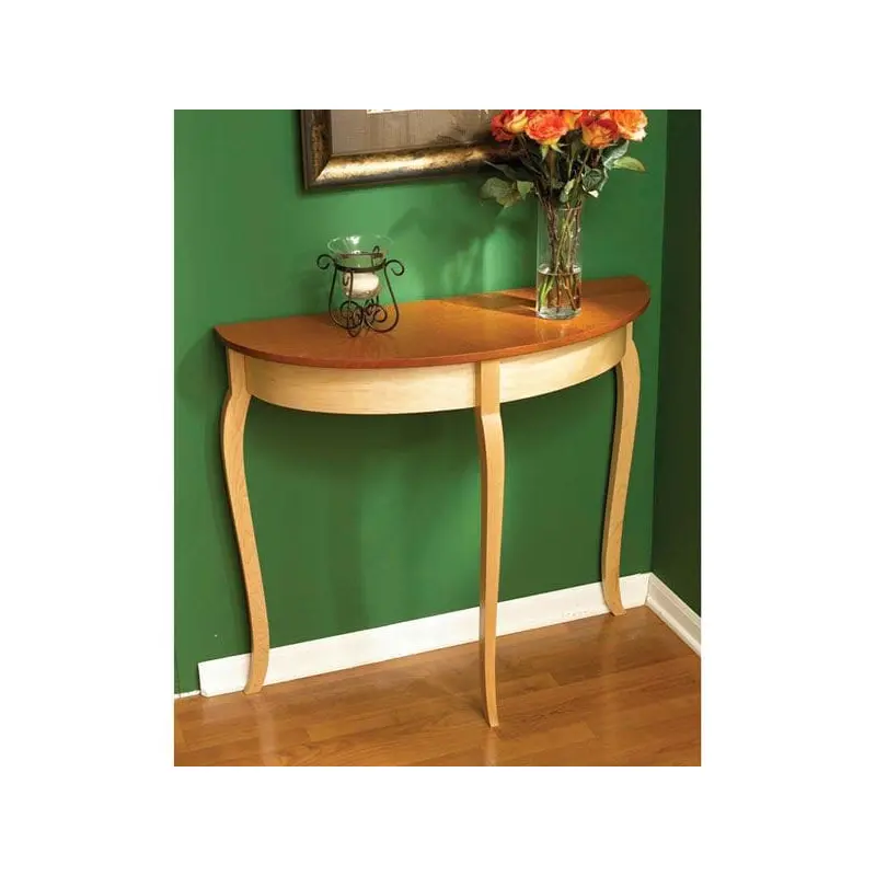Woodworking Project Paper Plan to Build Simply Graceful Bow Front Table