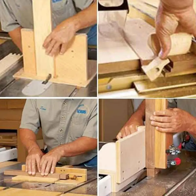 Downloadable Woodworking Project Plan to Build 4 Task-Tackling Tablesaw Jigs