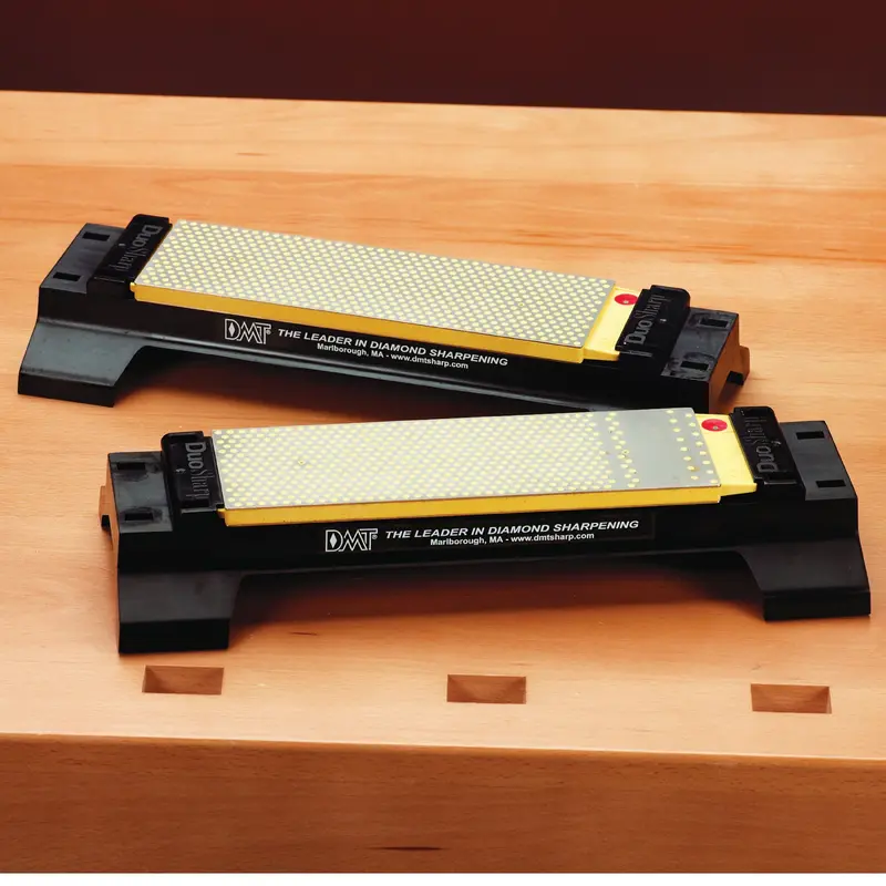 DuoSharp Plus - 8" Diamond Bench Stone with Base - Fine/Coarse