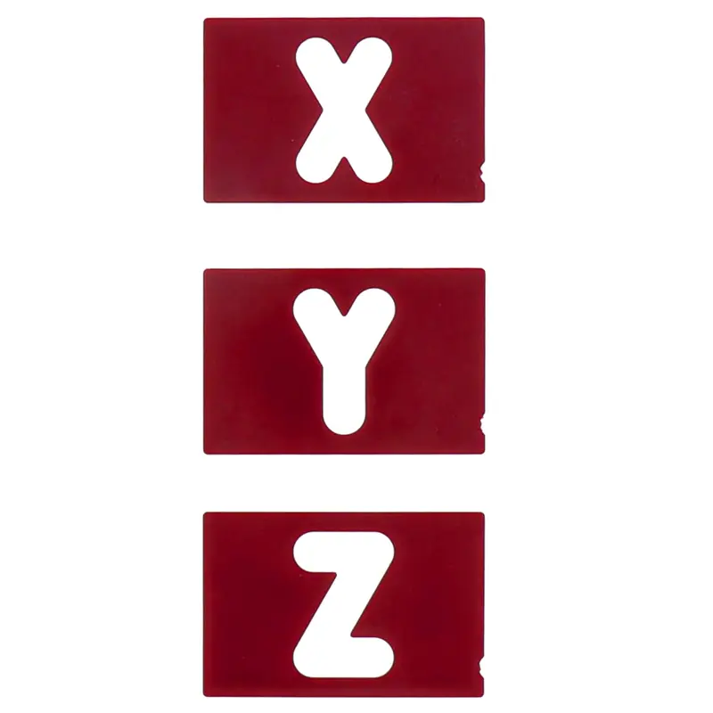 Vertical Letters Set for Sign Making Jigs - 1-1/2" - 30pc