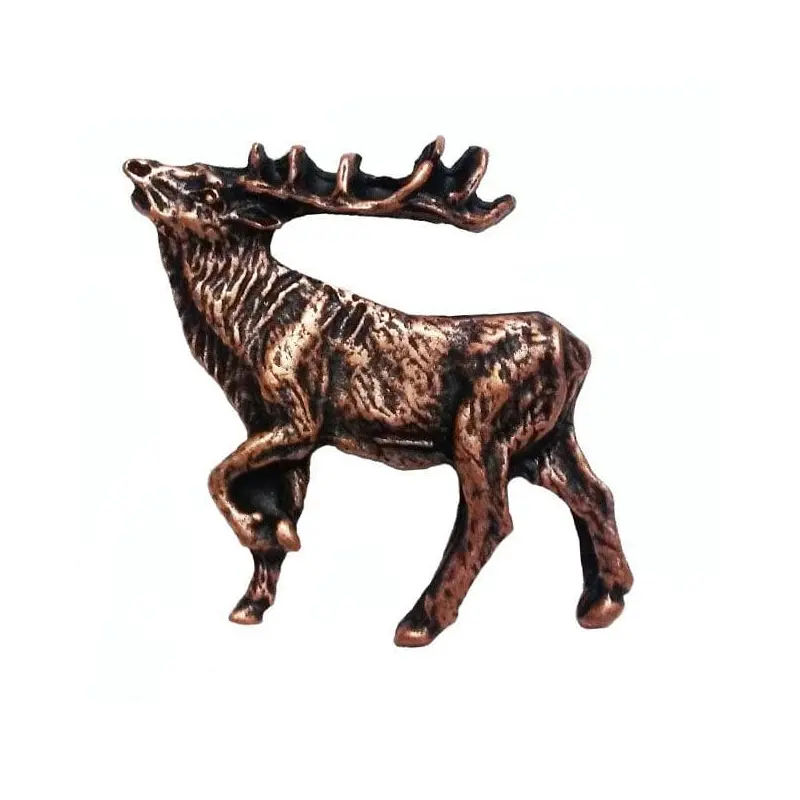 Walking Elk Pull Left Antique Copper Model 051AC