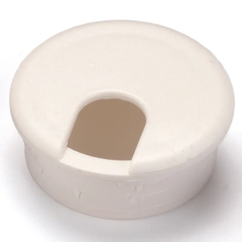 2-1/2" Cable Management Plastic Grommet White