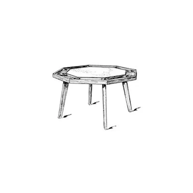 Woodworking Project Paper Plan to Build Traditional Poker Table