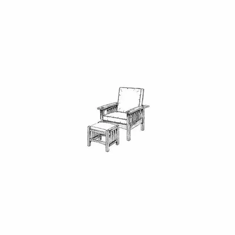 Woodworking Project Paper Plan to Build Morris Chair and Footrest
