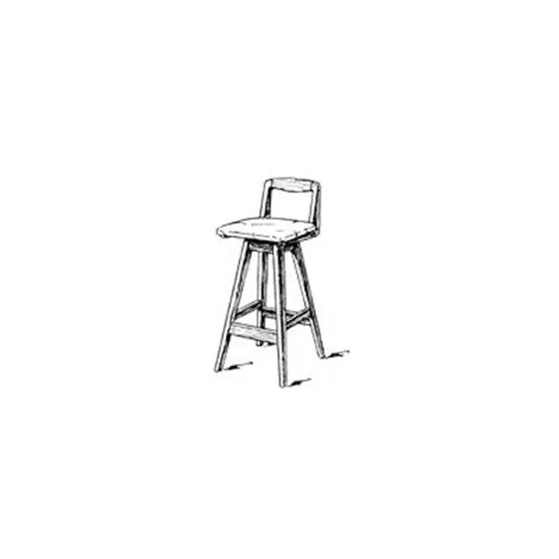Woodworking Project Paper Plan to Build Swivel Bar Stool with Back
