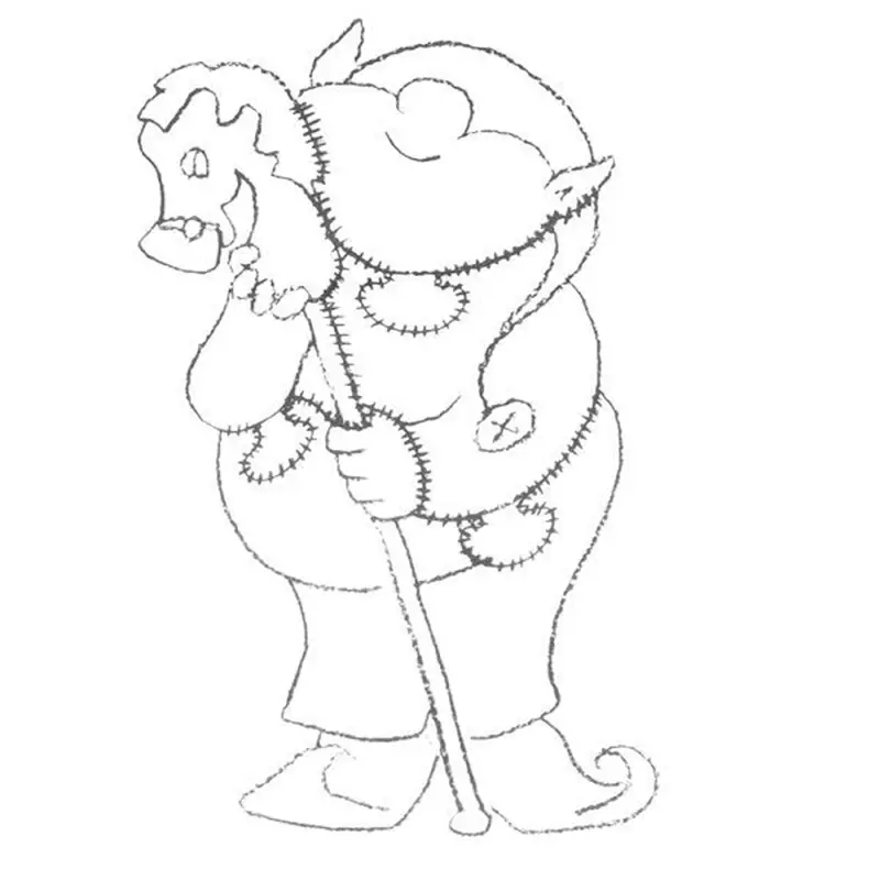 Woodworking Project Paper Plan to Build Elf with Horse