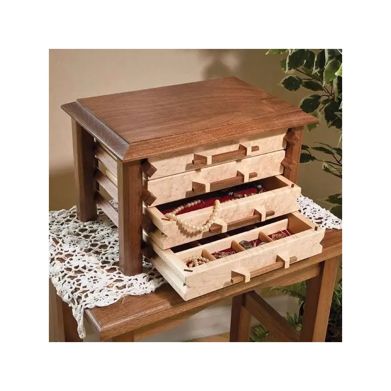 Pagoda-Style Jewelry Box - Downloadable Plan