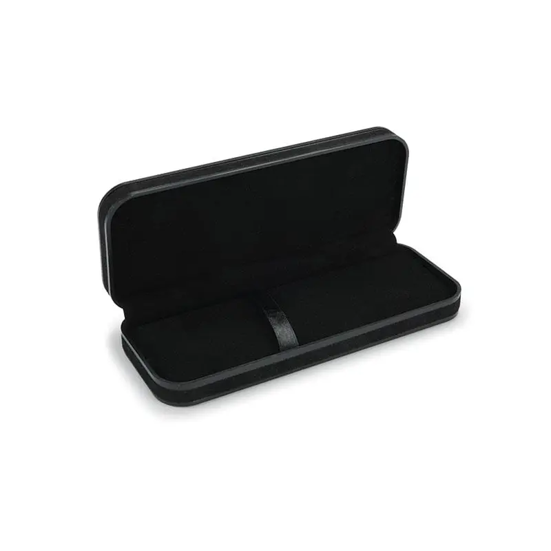 Black Plastic and Black Felt Pen/Pencil Case