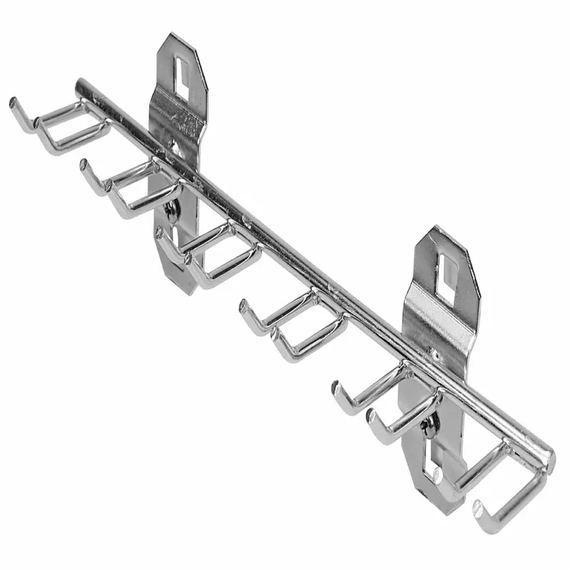 8-1/8 In. W with 3/4 In. I.D. Stainless Steel Multi-Prong Tool Holder for Stainless Steel LocBoard