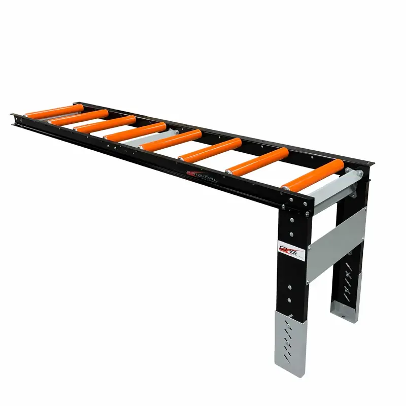 Roller Table Extension 8' x 22"  Kit - 8 rollers - 12 Apart