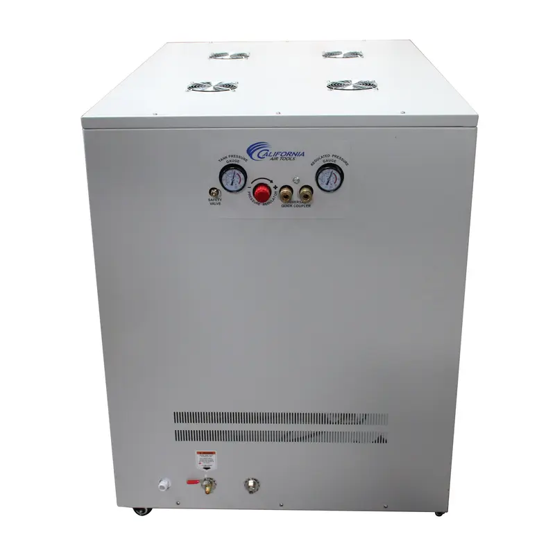 4HP 20 Gallon Oil-Free Compressor with Air Drying System and Auto Drain Valve in Soundproof Cabinet