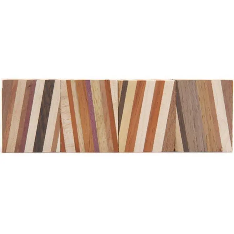 Laminated Hardwood Blanks Pack - 1-1/4" x 1-1/4" x 1-7/8" - 4 Piece