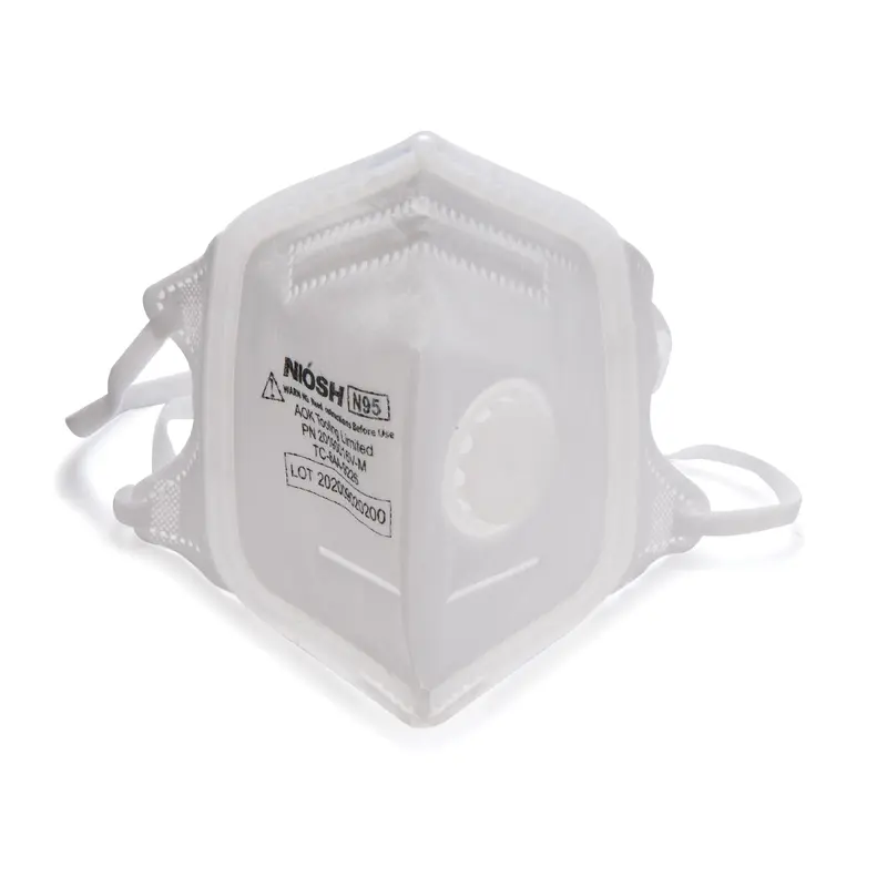 N95 V-Fold+ Valved Respirator with 360-Degree Silicone Seal - Medium - 3 Pack
