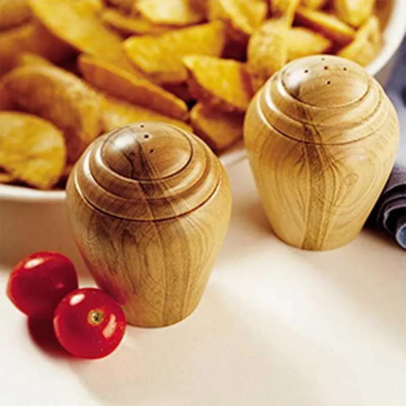 Downloadable Woodworking Project Plan to Build Turned Salt & Pepper Shakers