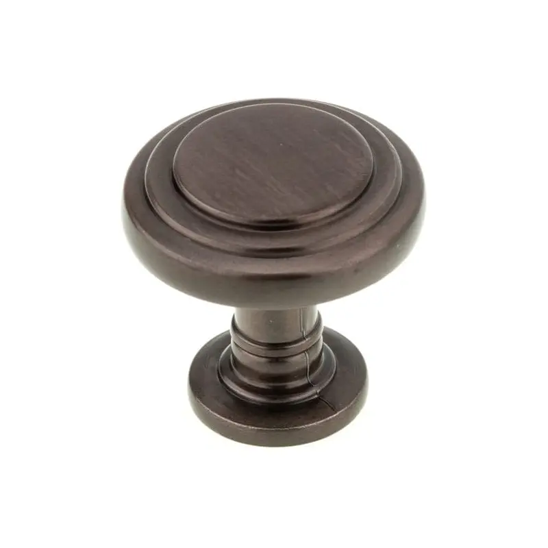Traditional Knob, 1-5/16" D, Honey Bronze