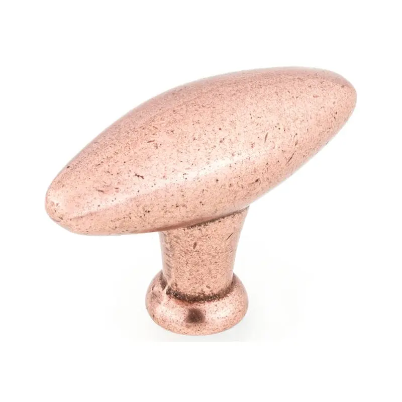 Traditional Oval Knob - 2-9/32" x 25/32" - Exeter Copper