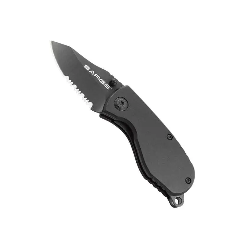 Black Compact Tactical Folder Knife, Model SK-800