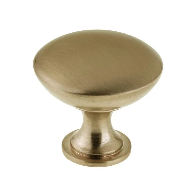 Contemporary Knob, 1-3/16" D, Champagne Bronze