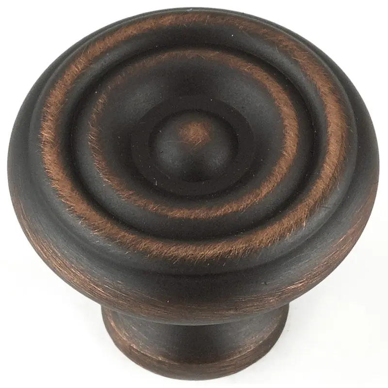 Traditional Knob, 1-1/4" D, Brushed Oil-Rubbed Bronze