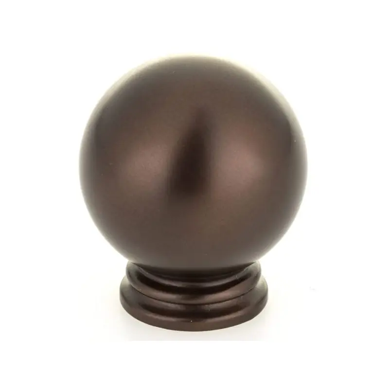 Traditional Knob, 1-3/16" D, Honey Bronze