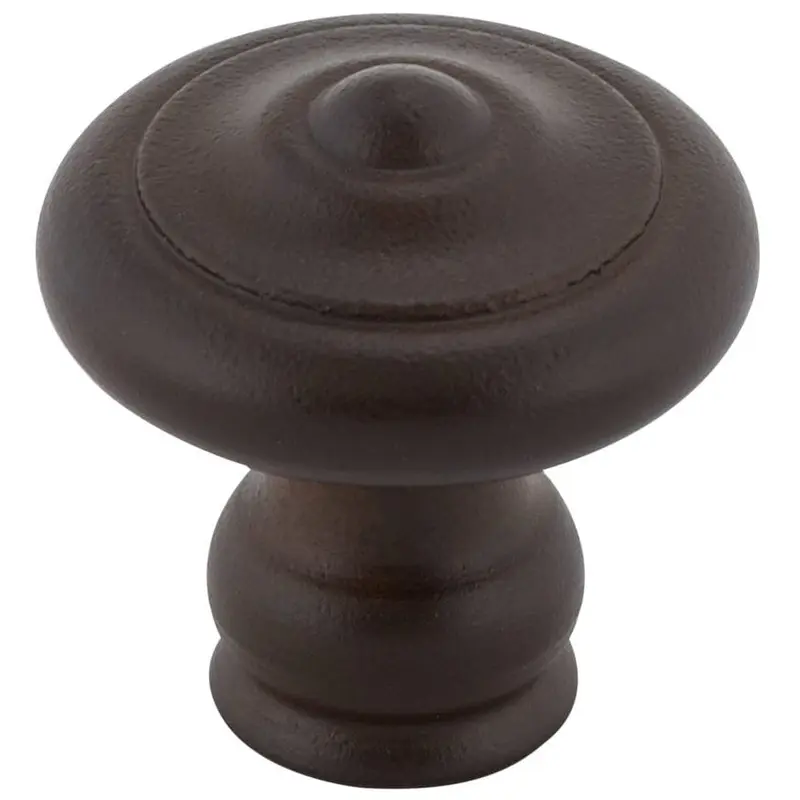 Traditional Knob, 1-3/16" D, Rust
