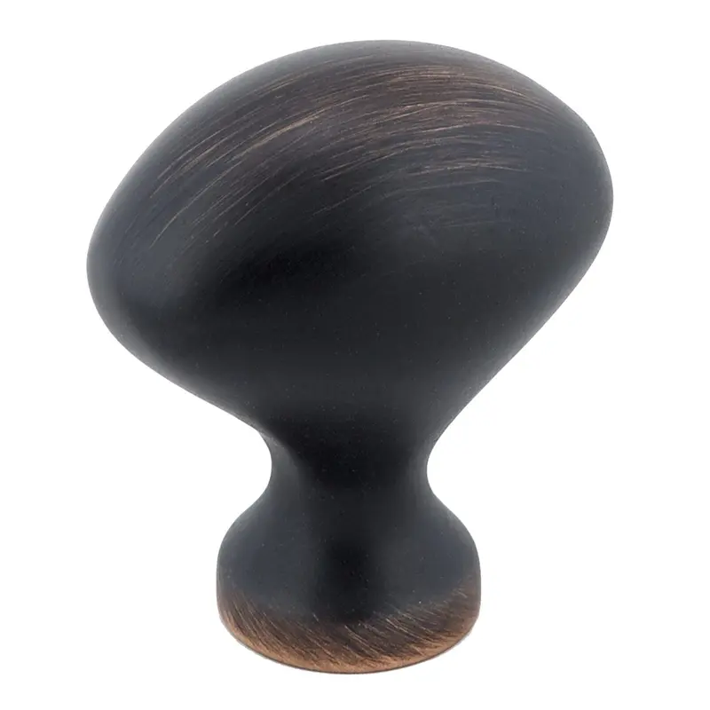 Traditional Knob, 1-3/16" x 25/32", Brushed Oil-Rubbed Bronze