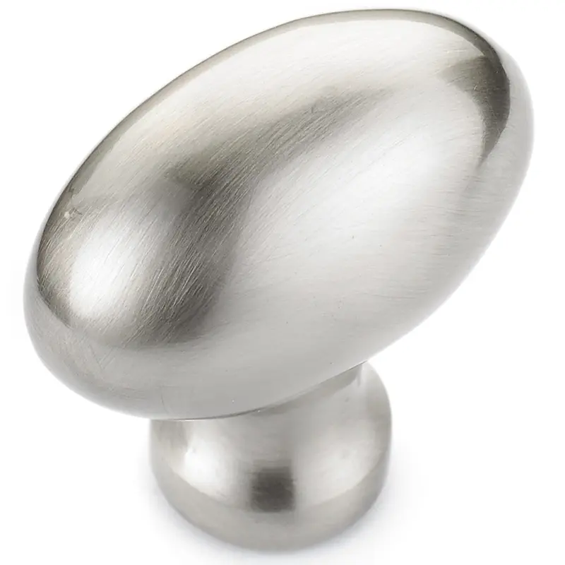 Traditional Knob, 1-9/16" x 7/8", Brushed Nickel