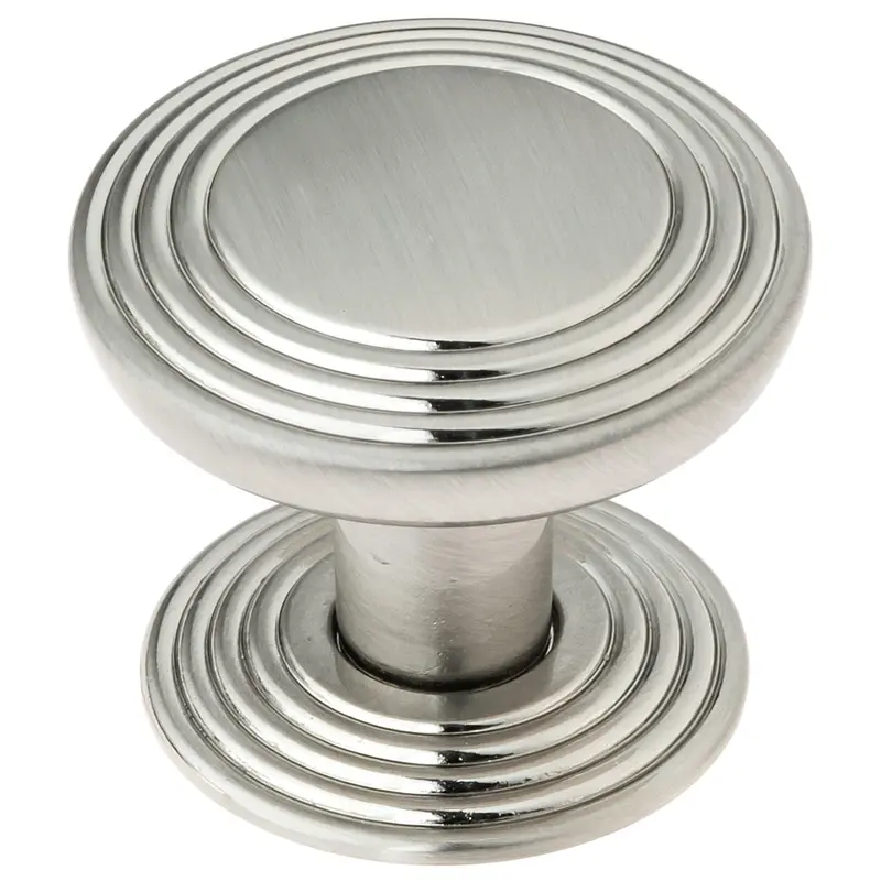 Transitional Knob - 1-1/4" D - Brushed Nickel