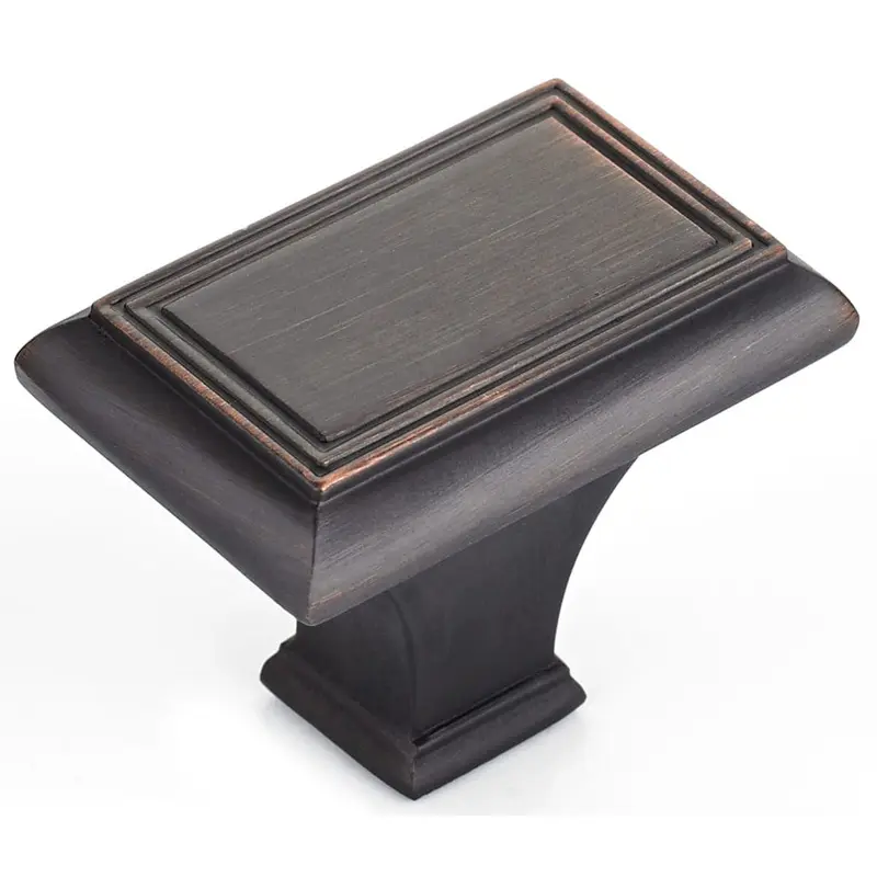 Traditional Knob, 1-11/16" x 1-3/32", Brushed Oil-Rubbed Bronze