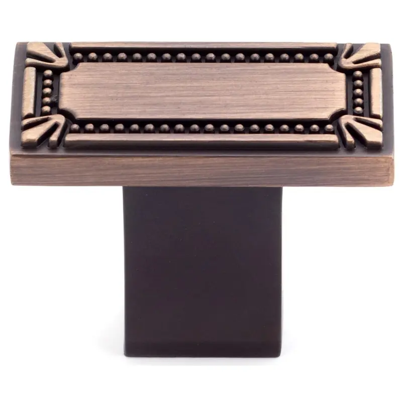 Traditional Knob, 1-11/16" x 7/8", Brushed Oil-Rubbed Bronze