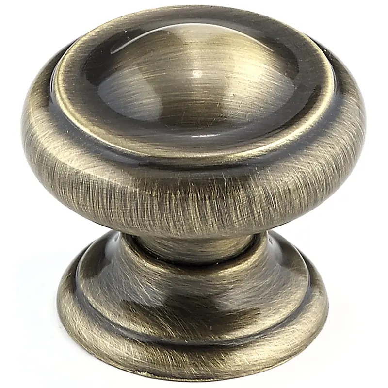 Traditional Knob, 1-3/16" D, Antique English