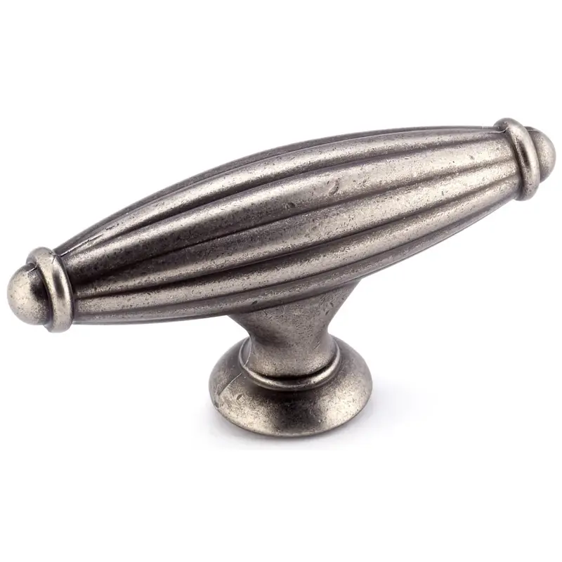 Traditional Knob, 2-9/16" x 25/32", Antique Iron