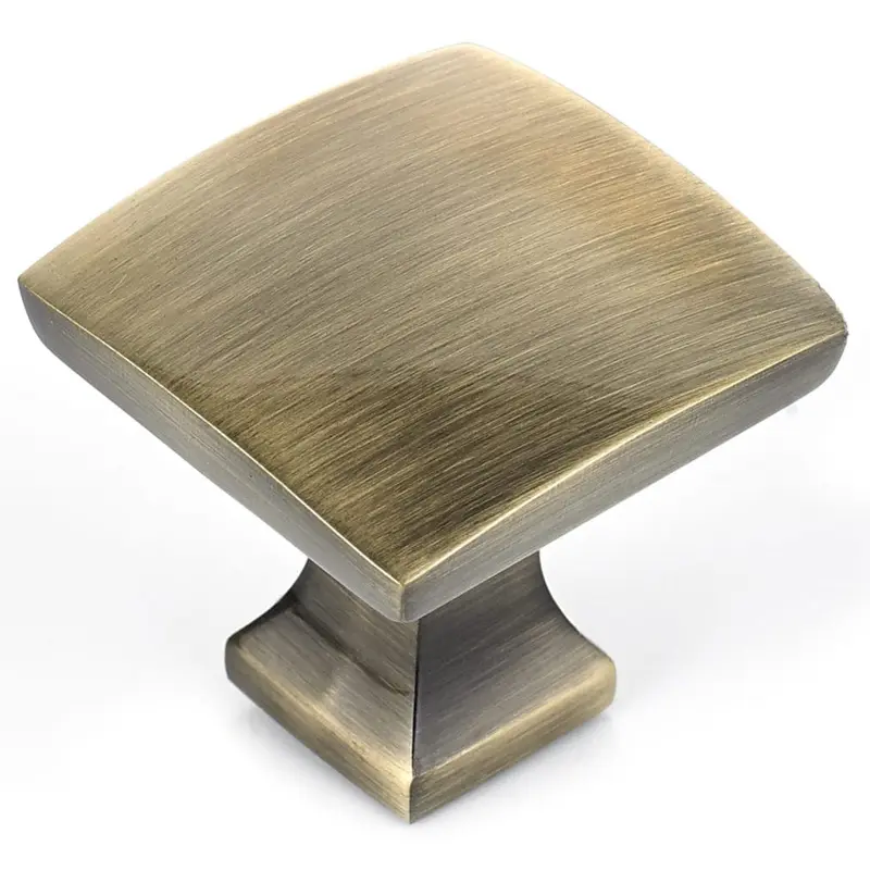 Transitional Knob, 1-5/16" x 1-5/16", Antique English