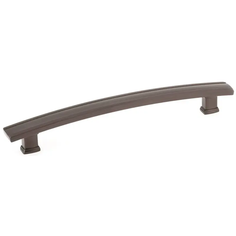 Arched Transitional Pull - 7-9/16" Center-to-Center - 9-3/8" OL - Honey Bronze