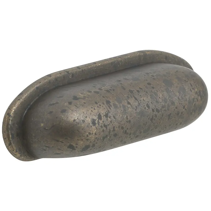 Traditional Cup Pull, 2-1/2" Center-to-Center, Spotted Bronze