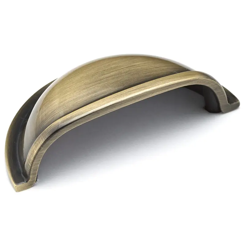 Traditional Cup Pull, 3" Center-to-Center, Antique English