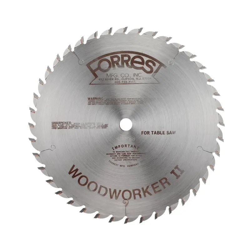 Woodworker II Carbide Tipped Circular Saw Blade - Full Kerf - 10" x 5/8" Bore x  40 Tooth